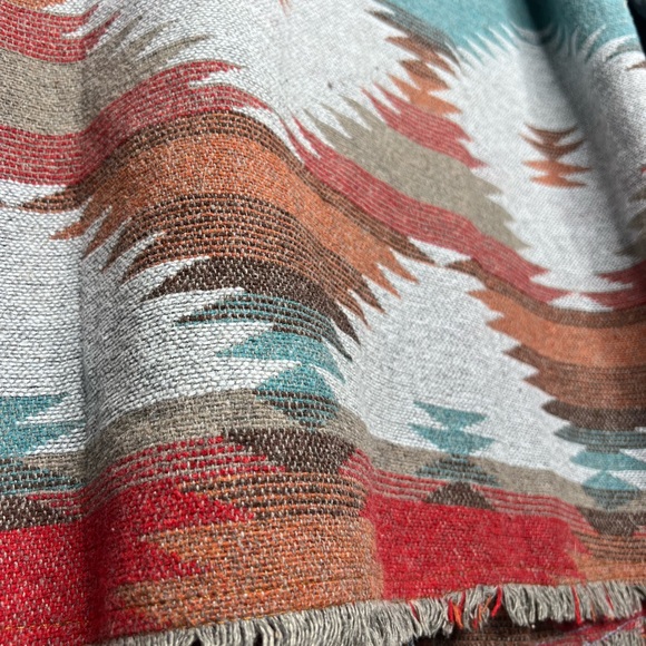 Aztec Print Denim Shacket - Picture 6 of 6